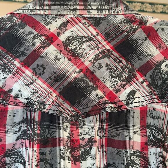 Moonshine Spirit Men's Plaid Button-Up Shirt M Long Sleeve Casual - Picture 8 of 12